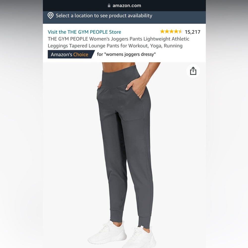 Grey workout joggers-gym people
